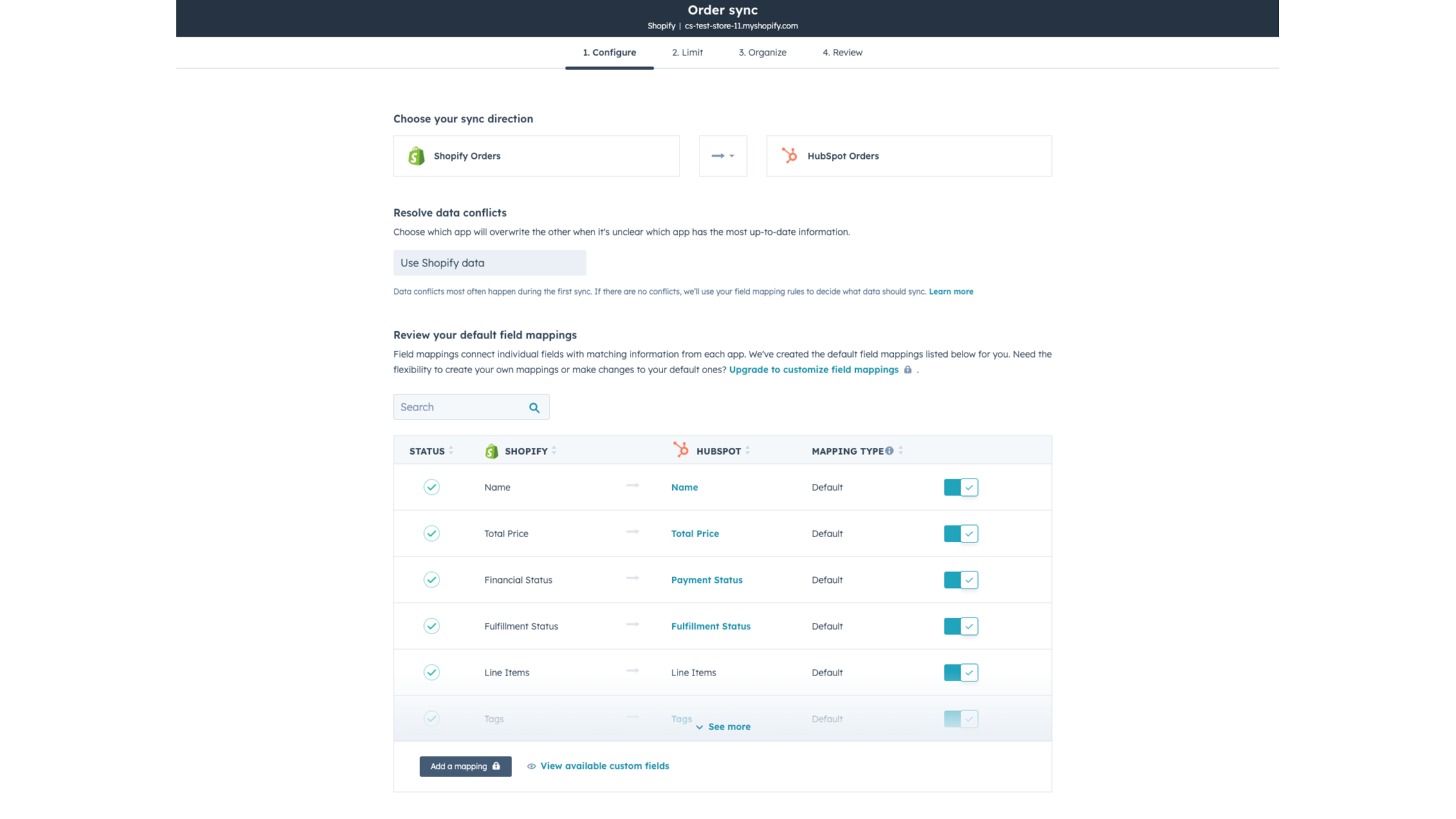 Shopify订单数据与HubSpot系统无缝集成