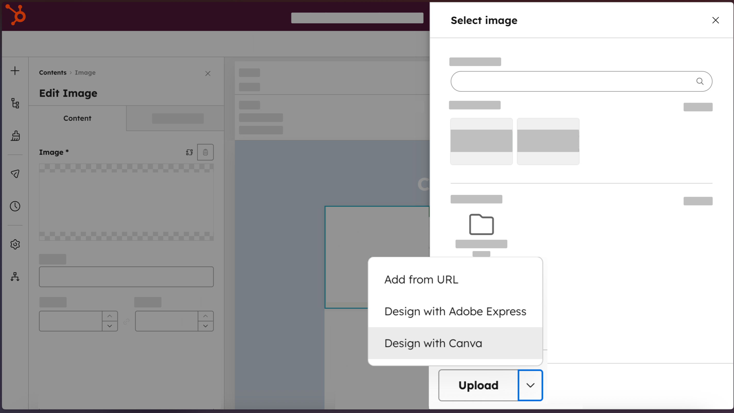 Access Canva directly from HubSpot