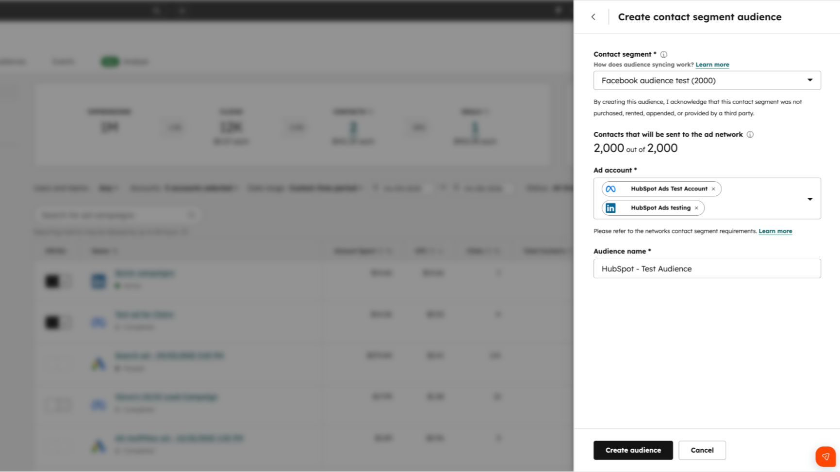 Build smart ad audiences using HubSpot CRM data.