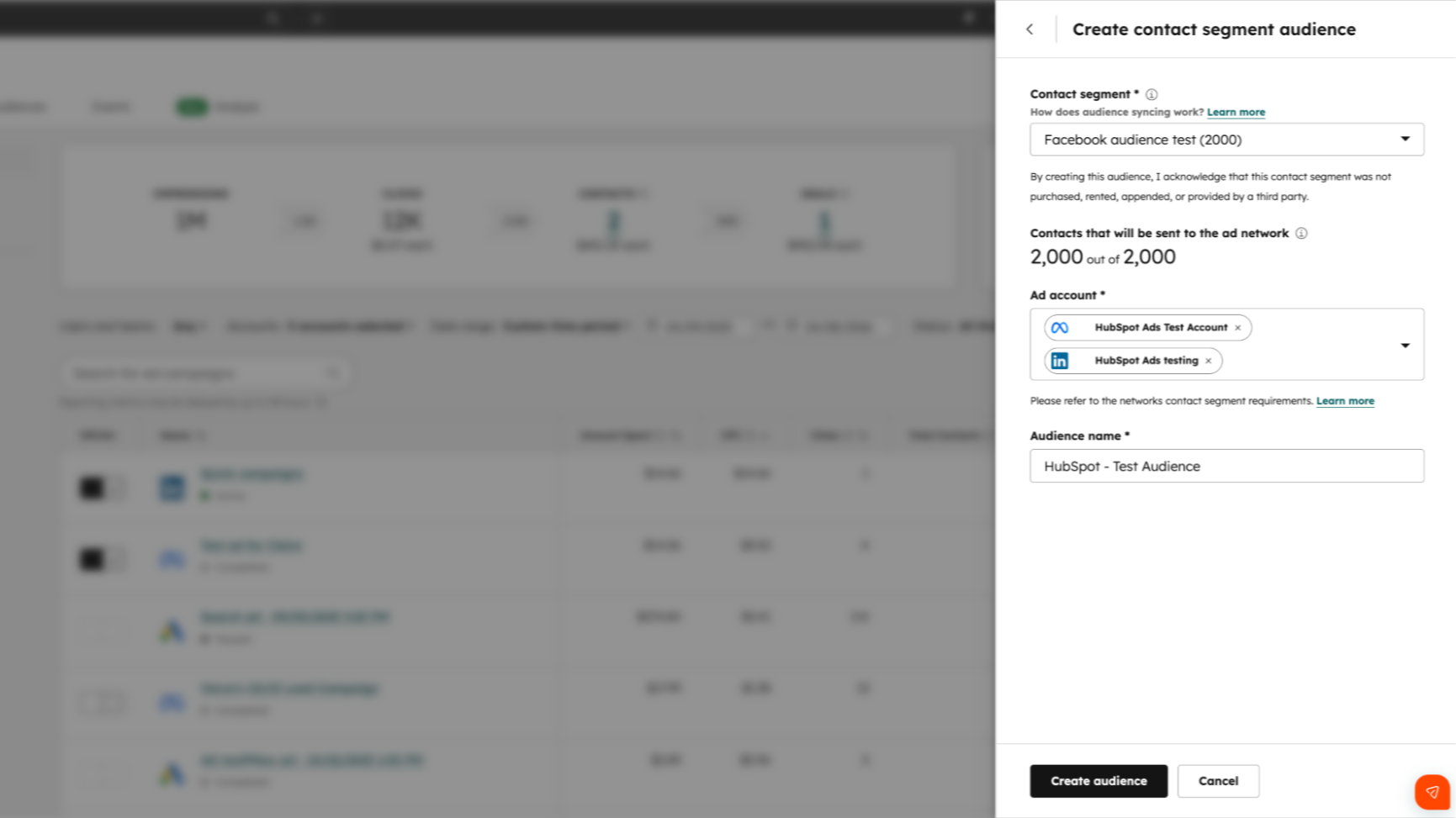 Build smart ad audiences using HubSpot CRM data.