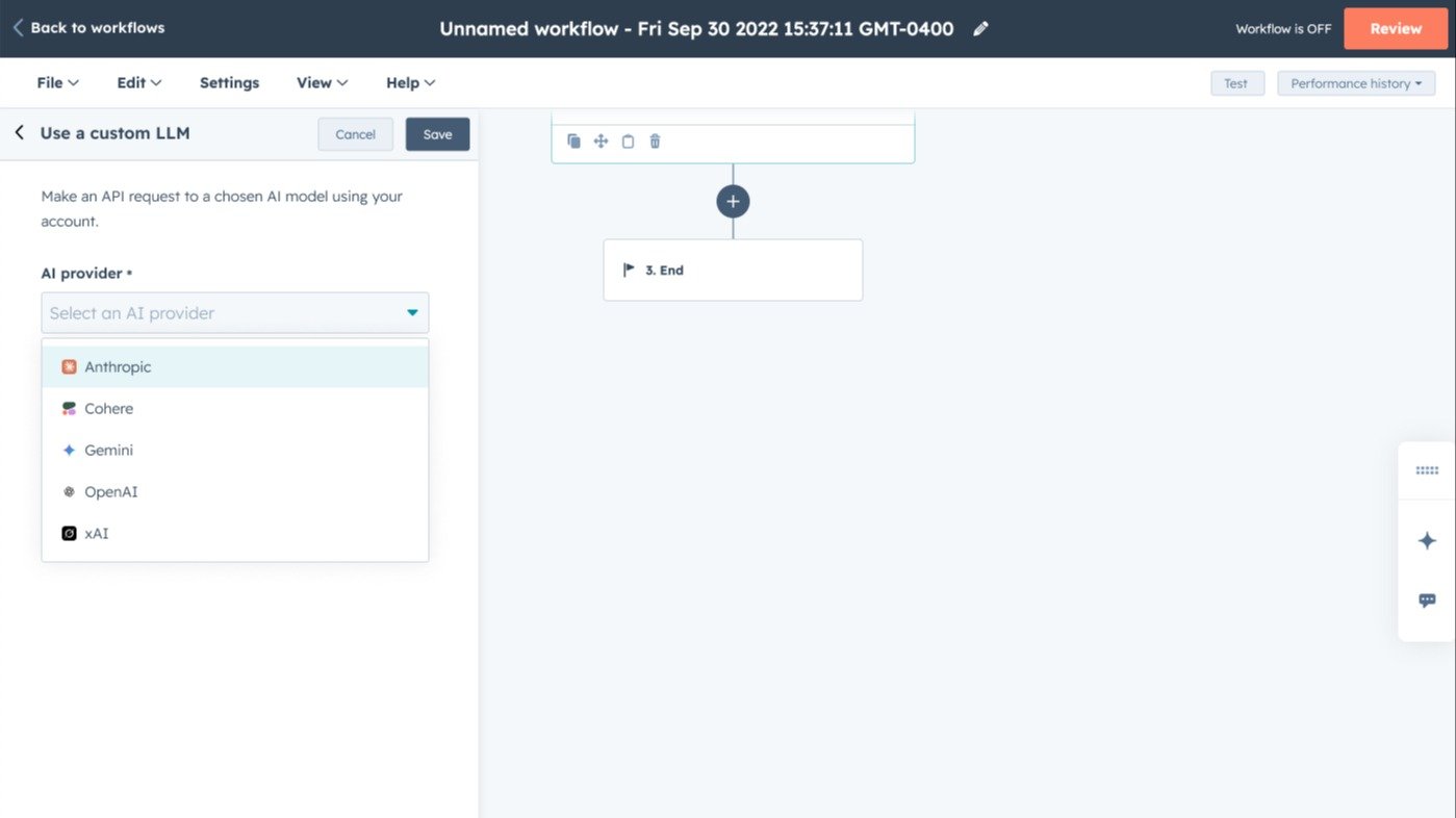 Connect your Anthropic account to Use Custom LLM workflow action
