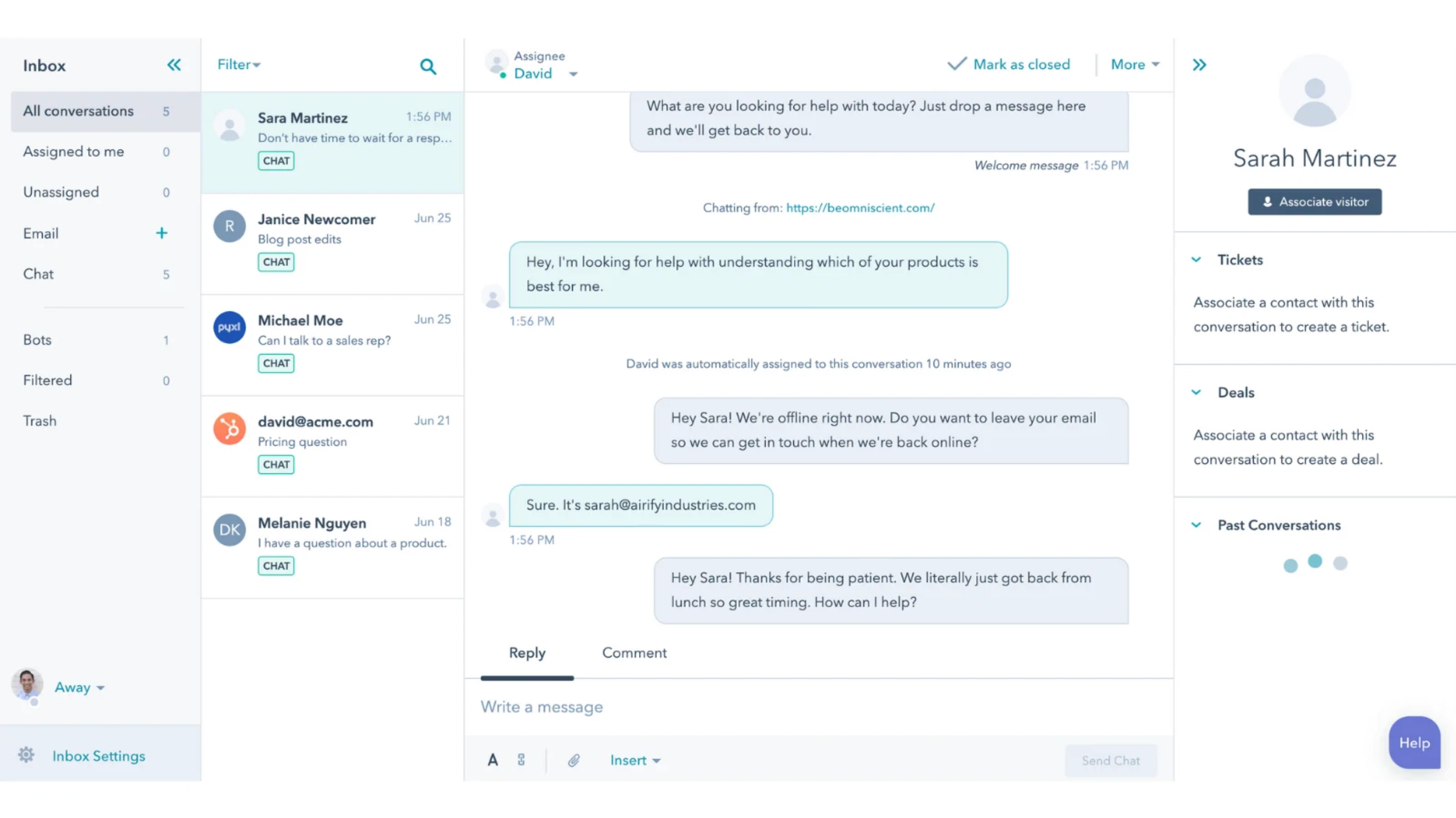 Conversations Inbox