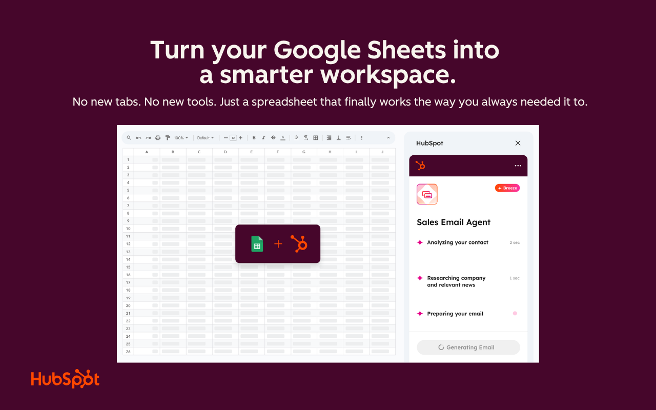 Turn your Google Sheets into a smarter workspace.