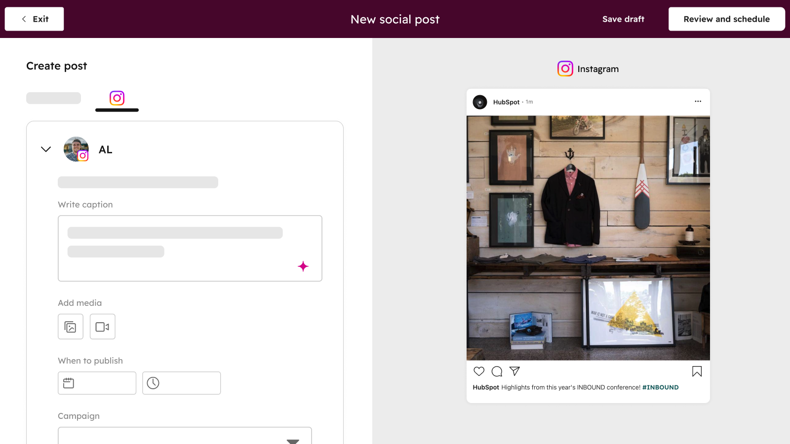 Publish Instagram posts directly from HubSpot