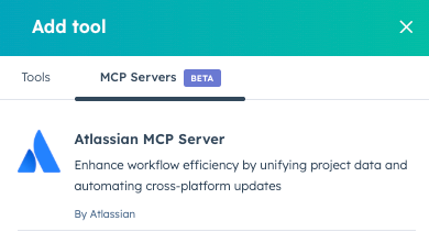 Atlassian within the MCP Tools for Breeze Studio agents