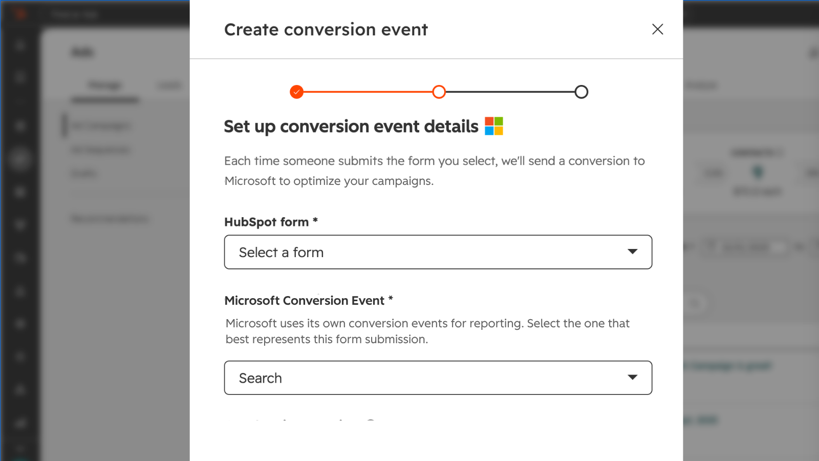 Sync conversion events to optimize campaigns