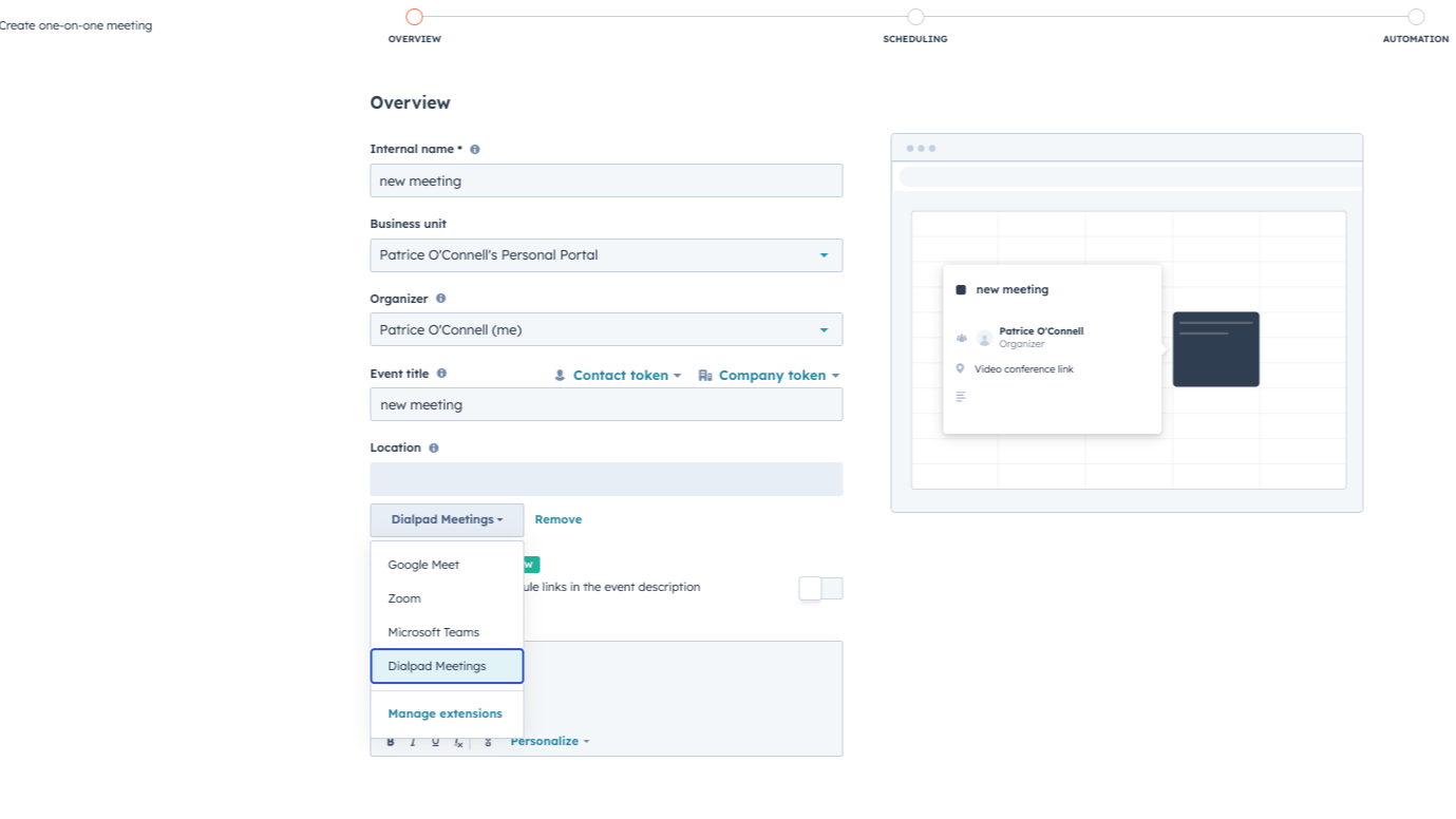 Configure all meetings to be Dialpad Meetings