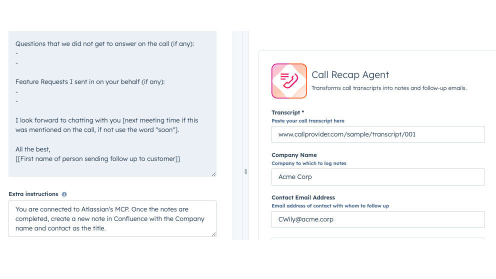 Generate tickets and notes from natural language commands with full field support