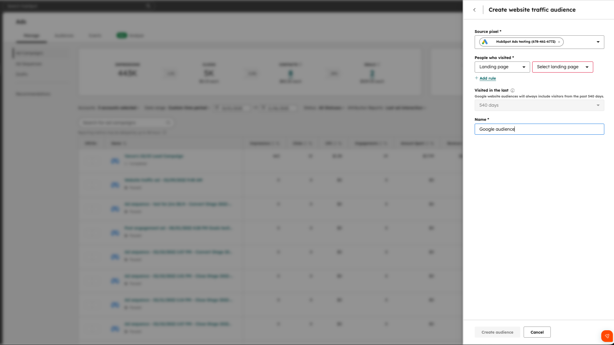 Build smart ad audiences using HubSpot CRM data.
