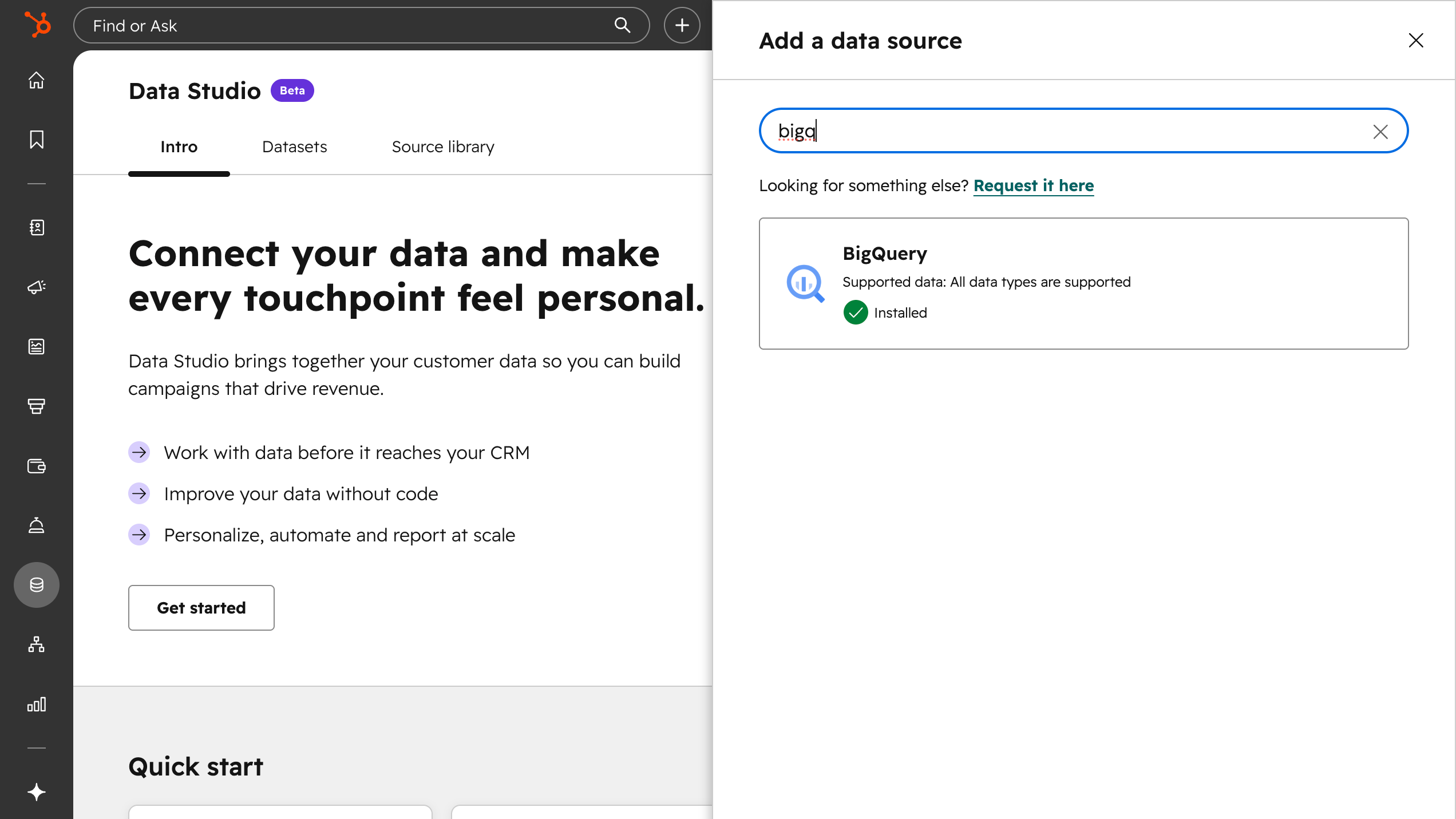 Data Studio Connection