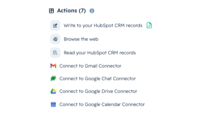Adding Google Calendar to an Agent via Tools menu