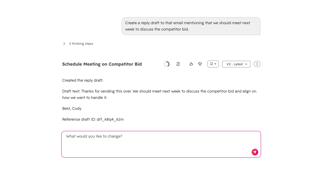 Manage replies and drafts from Agents or Assistants