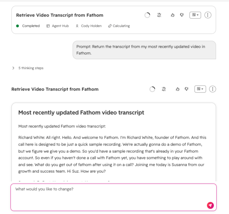 Retrieve Transcripts Via Breeze