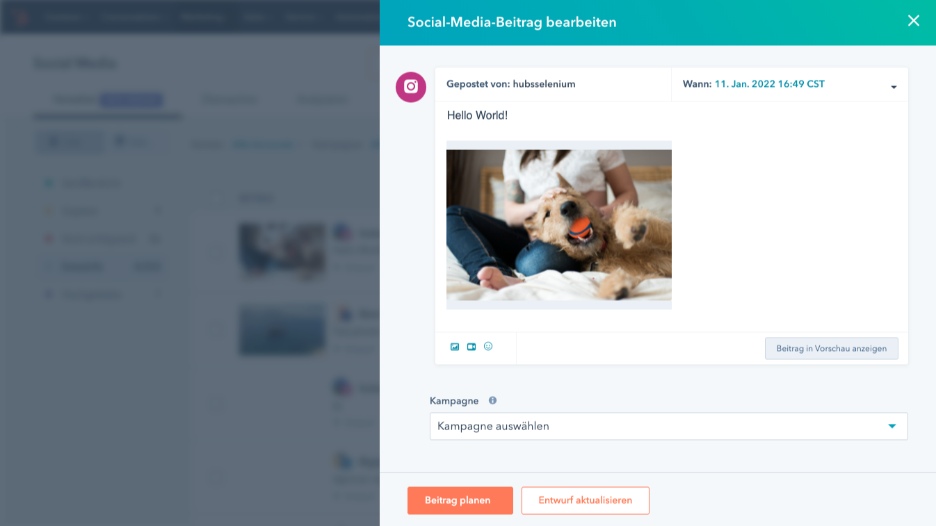 Verwalten Sie Ihren Instagram-Account direkt in HubSpot