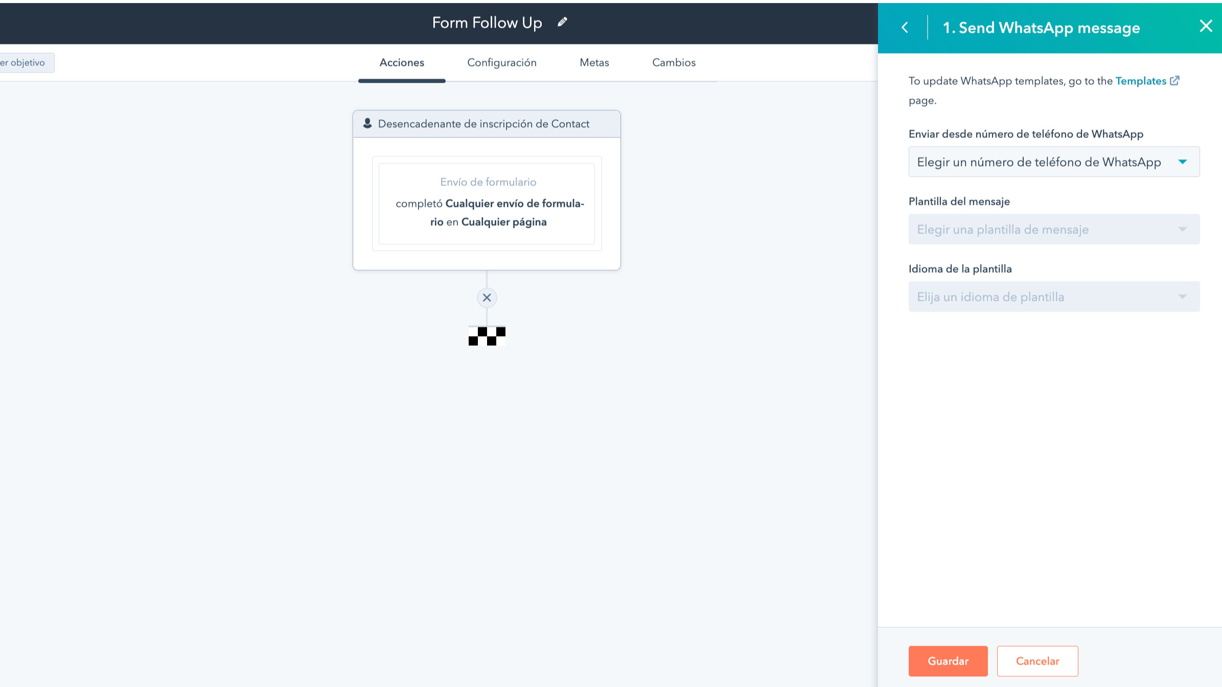 Automatiza y personaliza tus mensajes mediante workflows.