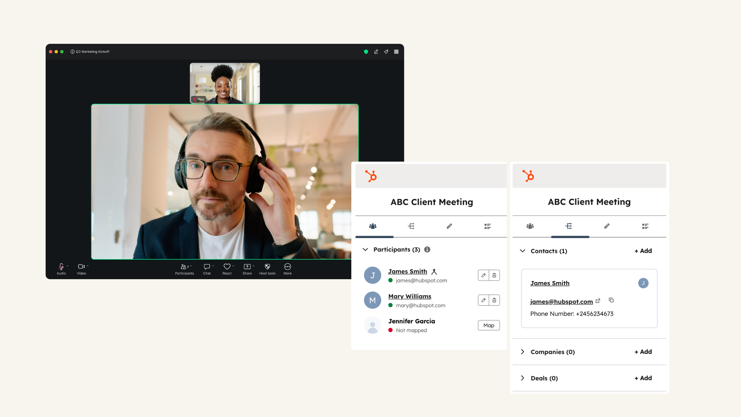 screenshot of live zoom meeting