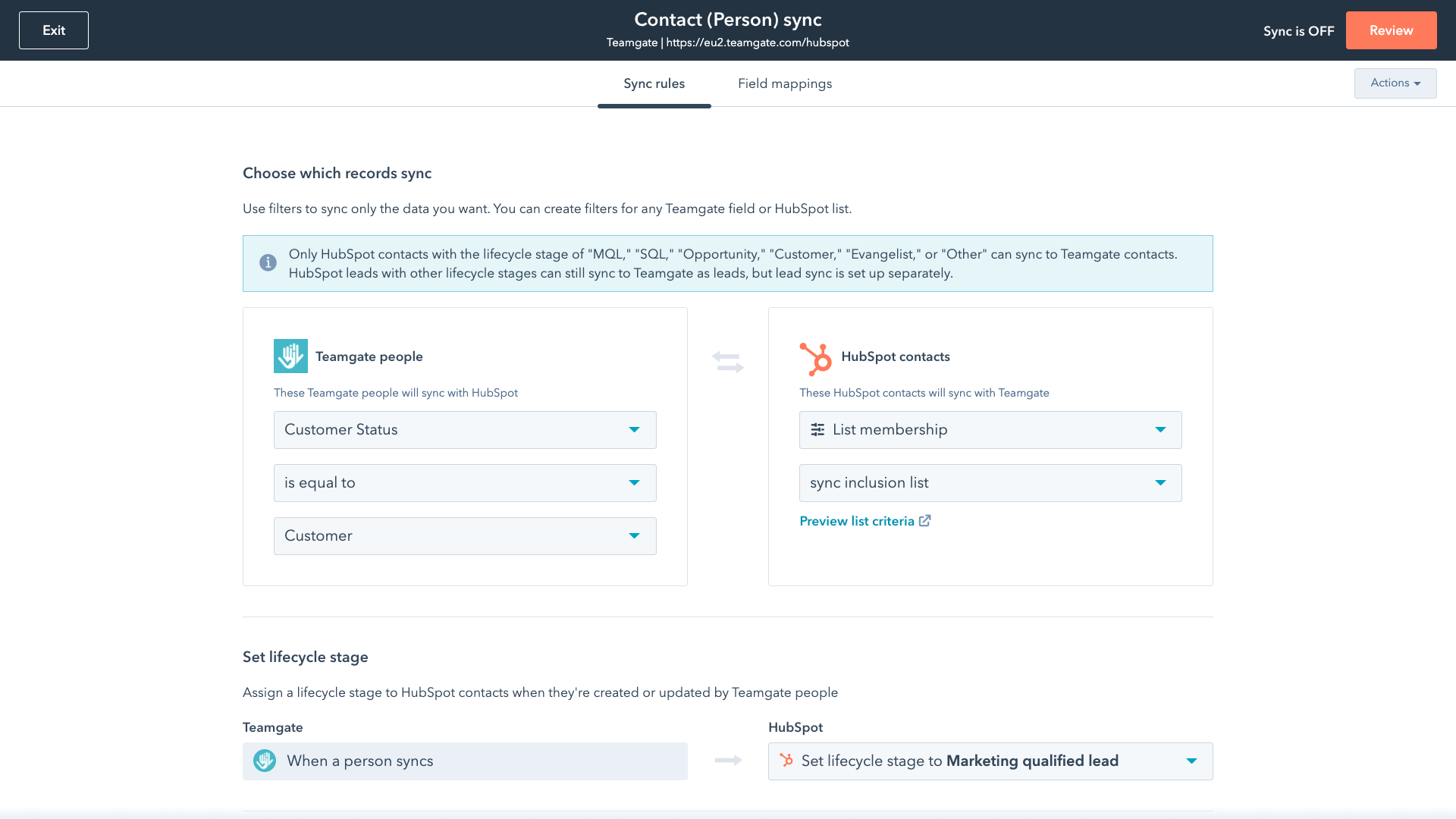 Sync runs in the background to keep your databases up-to-date