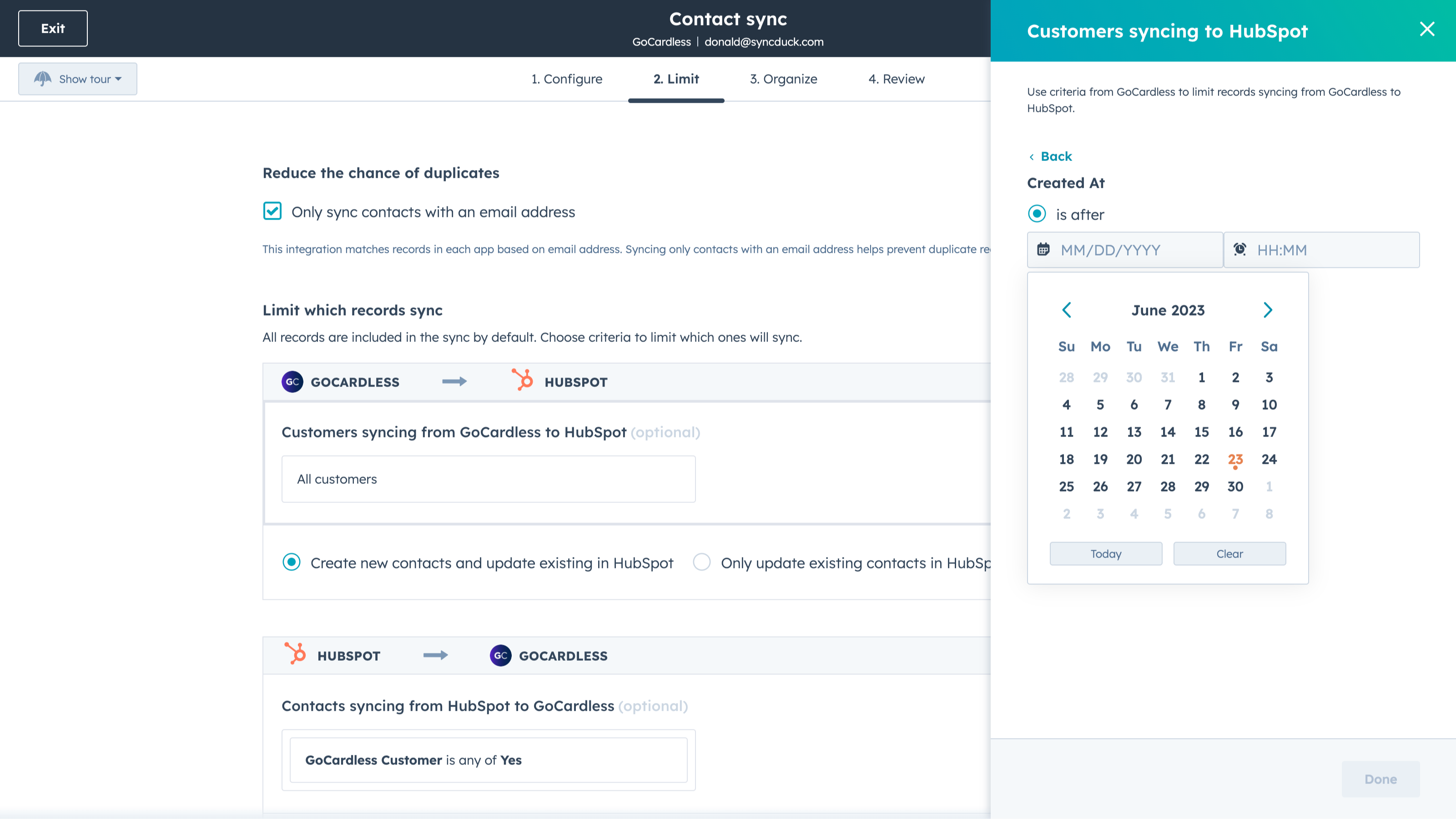 Sync runs in the background to keep your databases up-to-date