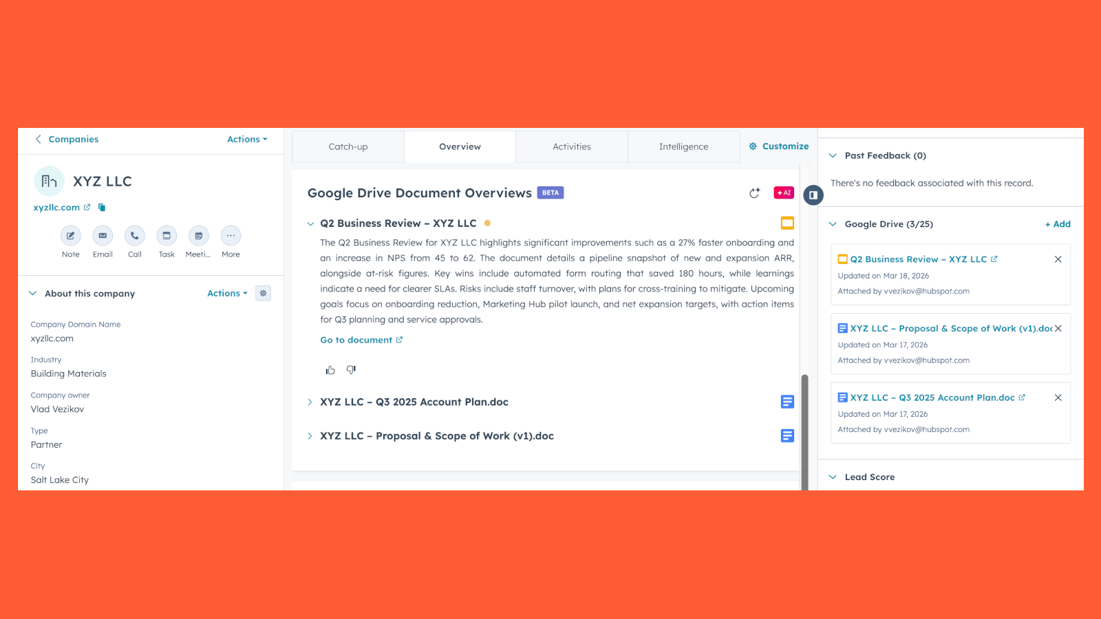 View document overviews directly on record pages
