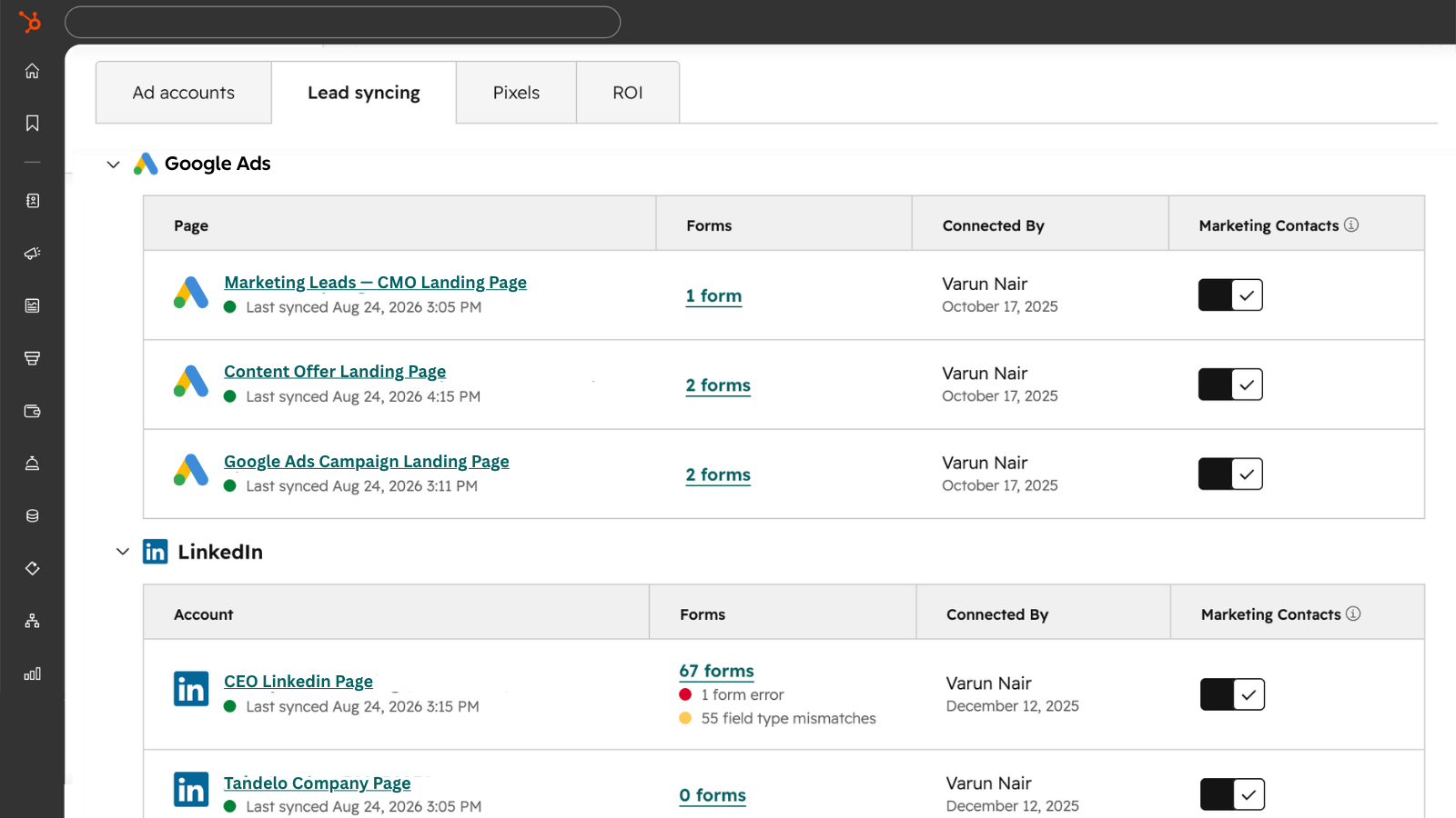 Synchroniser les prospects de Google vers HubSpot