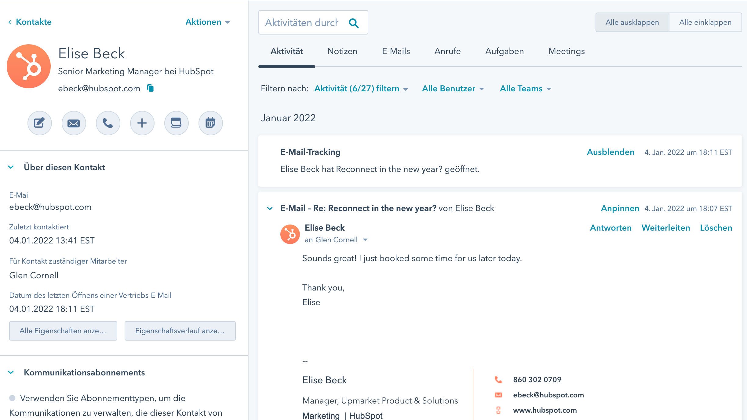 Behalten Sie den Überblick über Ihre E-Mails