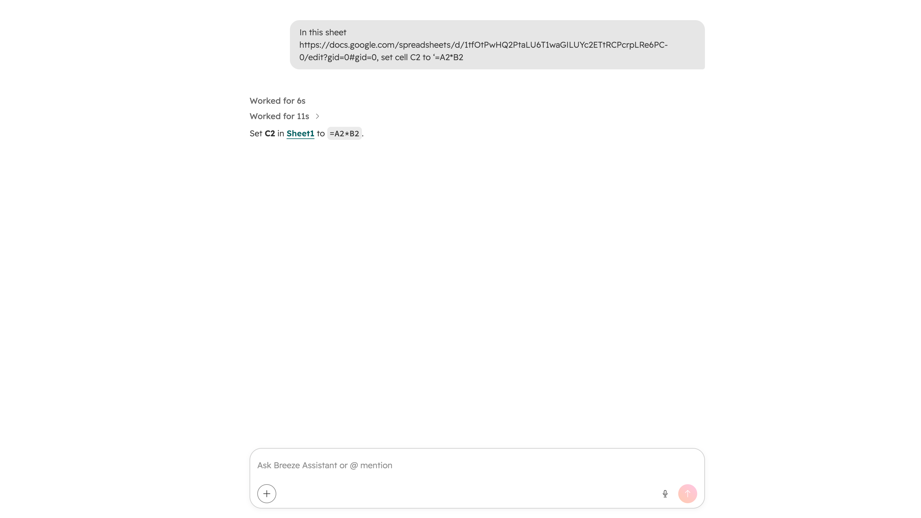 Update values and formulas
